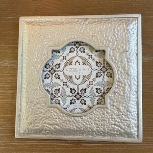 Azzure Home Photo Frame Fits 4"X4" Resin Silver Baroque Boho India Asian Romance